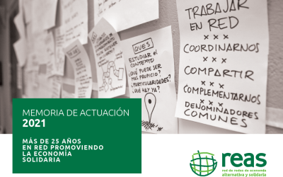 Memoria REAS Red de Redes: Principales acciones de 2021