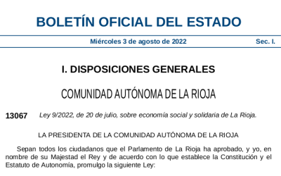 REAS Rioja impulsa la Ley de ESS