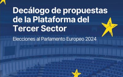La Plataforma del Tercer Sector presenta diez propuestas sociales para las elecciones europeas